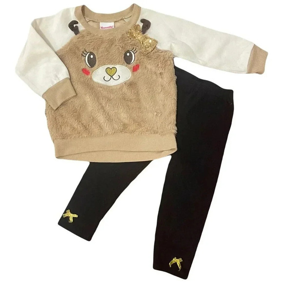 2T Nannette Kids Reindeer Sweater Outfit - Christmas, Winter - Picture 1 of 7